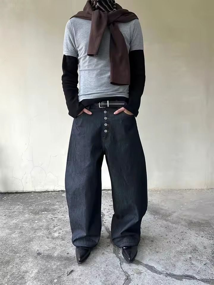Drak Vintage Casual Denim Trousers