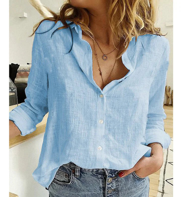 Buttoned Linen Long Sleeve
