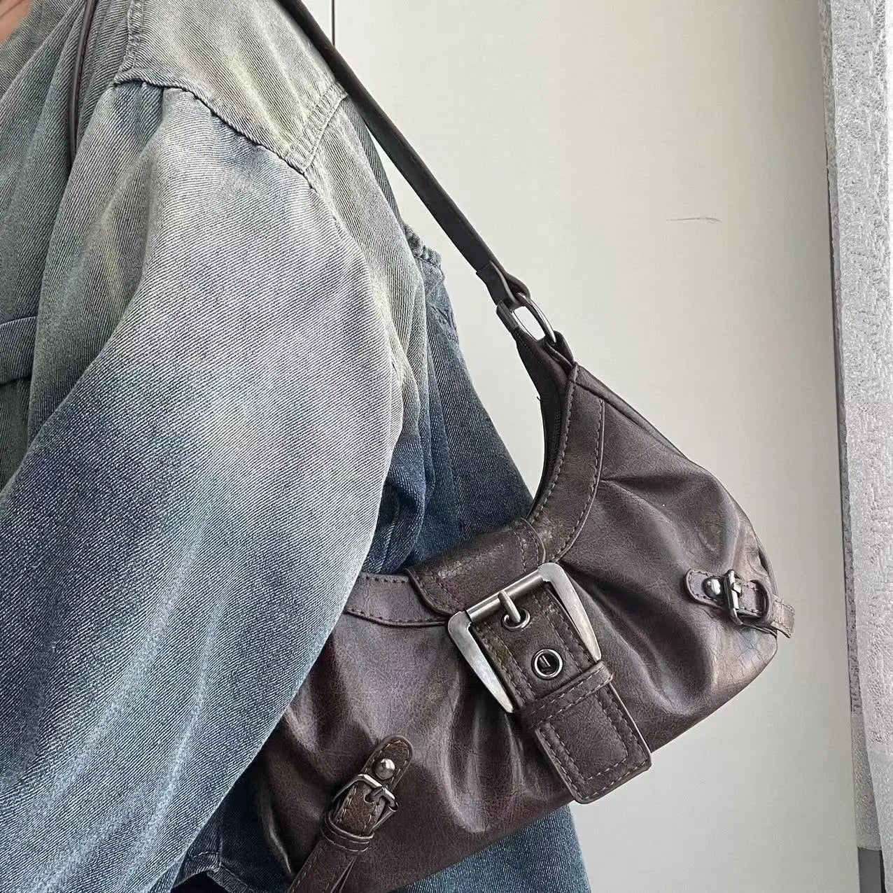 Vintage Leather Shoulder Bag