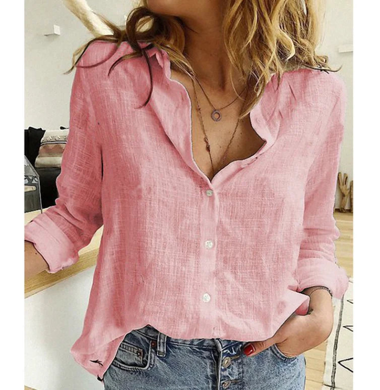 Buttoned Linen Long Sleeve