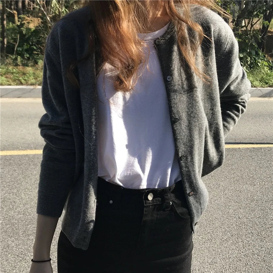 Korean Knitted Cardigan