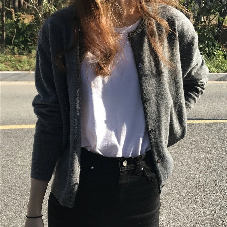 Korean Knitted Cardigan