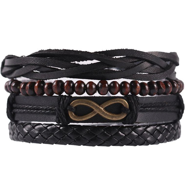 Braided Wrap Leather Bracelet