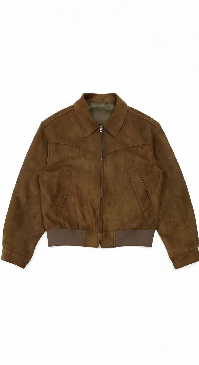 Vintage Suede Leather Jacket