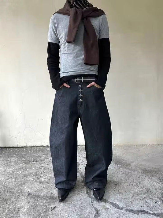 Drak Vintage Casual Denim Trousers