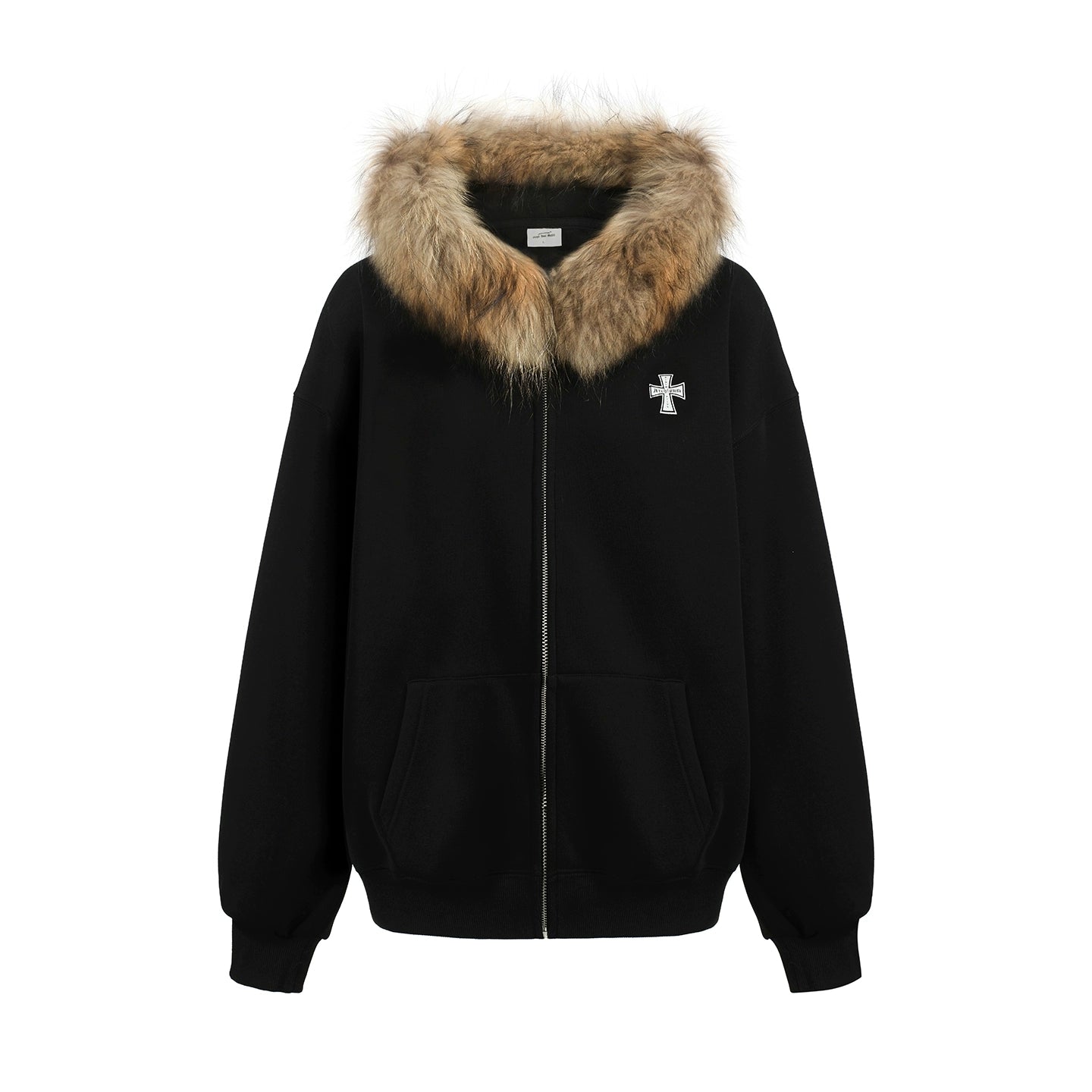 Crucible Racoon Fur Hooded Zip Up