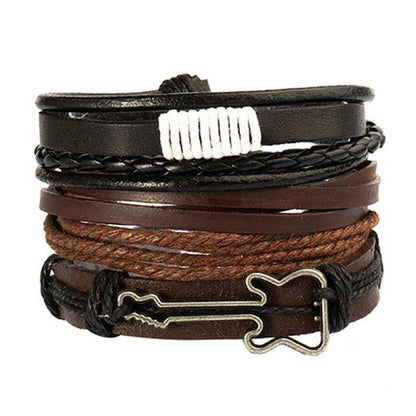 Braided Wrap Leather Bracelet