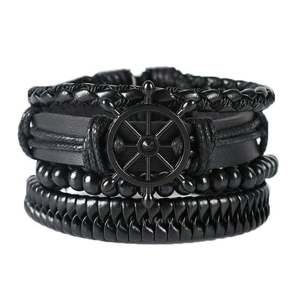 Braided Wrap Leather Bracelet