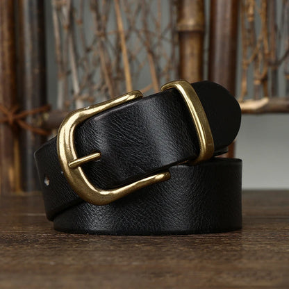 Cowhide Pin Buckle Belt