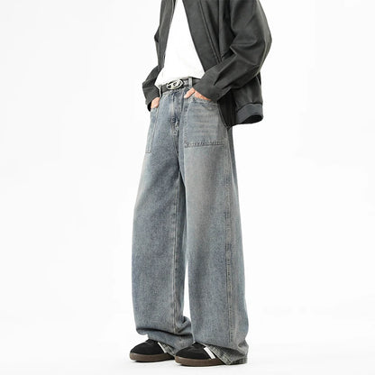 Classic Wide-Leg Retro Jeans