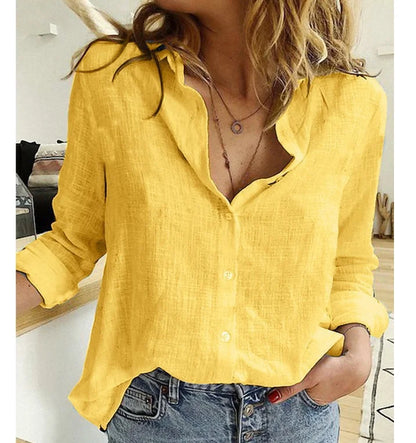 Buttoned Linen Long Sleeve