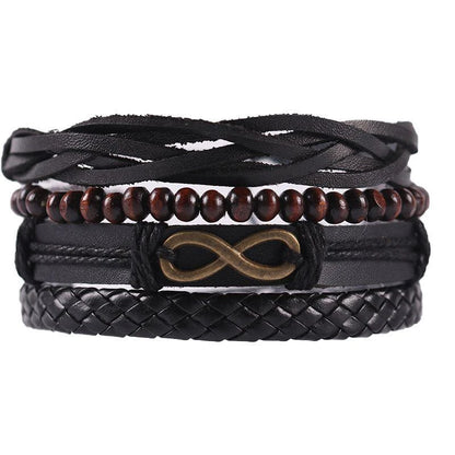 Braided Wrap Leather Bracelet
