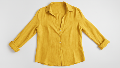 Linen Threaded Button Up
