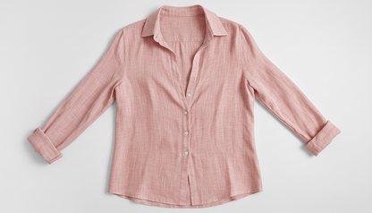 Linen Threaded Button Up