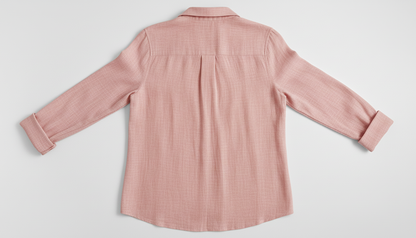 Linen Threaded Button Up