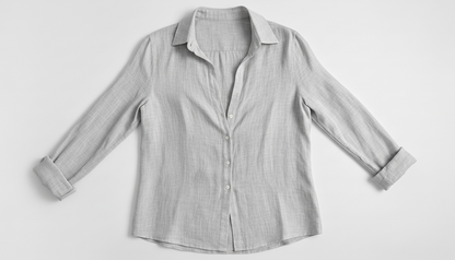 Linen Threaded Button Up