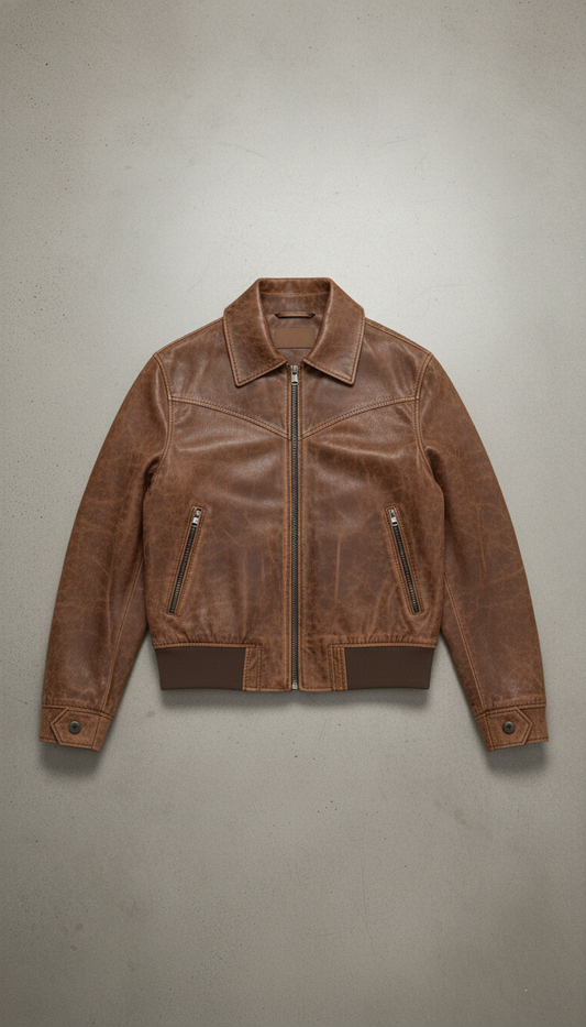 Vintage Suede Leather Jacket