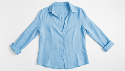 Linen Threaded Button Up
