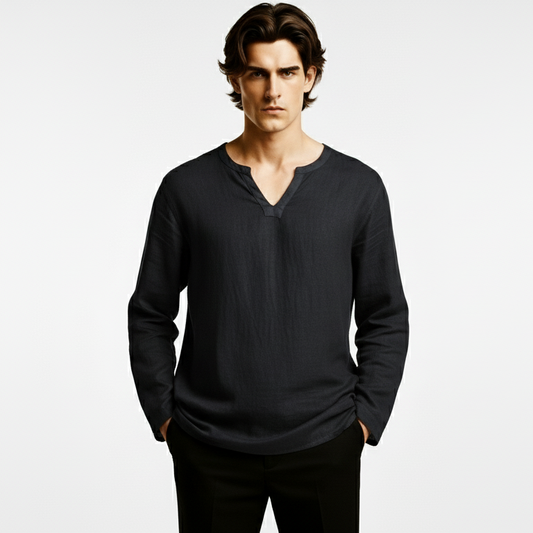 Cozy Casual Lightweight V Neck (Oversized Fit)