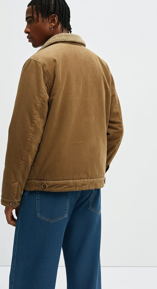 Urban Corduroy Fur Coat