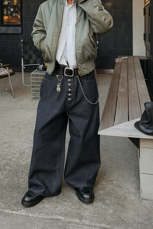 Drak Vintage Casual Denim Trousers